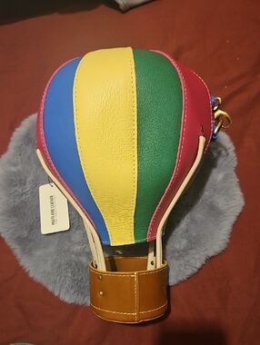 Portland Leather “Bagalloon” Hot Air Balloon Purse + Accessories Bundle RARE